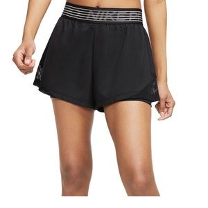 Nike Pro Running Shorts- Set of Two- Black&Gray
